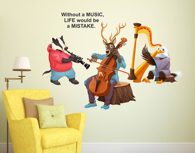 

WALLSTICK  vinyl Sticker(Pack of 1, Multicolor