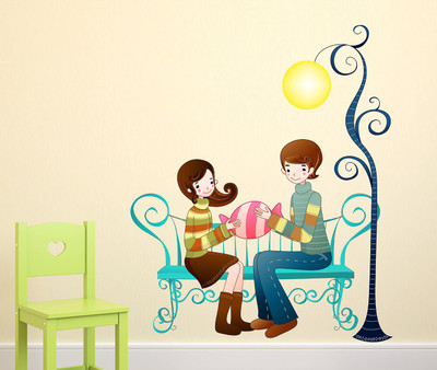

WALLSTICK  vinyl Sticker(Pack of 1, Multicolor