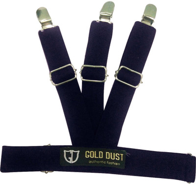 Golddust Y- Back Suspenders for Men, Women(Blue)