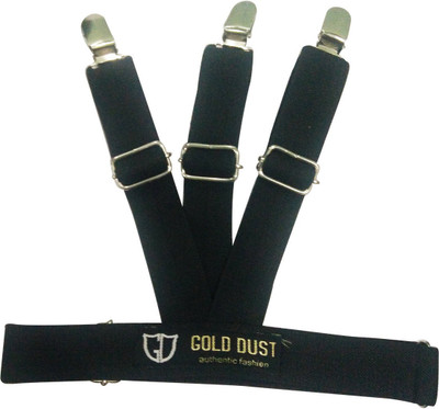 

Golddust Y- Back Suspenders for Men, Women(Black)