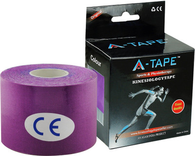 

A-TAPE Kinesiology Knee, Calf & Thigh Support (Free Size, Purple) Support Tape(Purple)