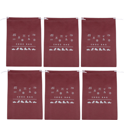 

Indus Innova Shoe Pouch(Red), Wine red