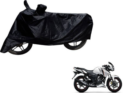 Blossom Trendz Two Wheeler Cover for TVS(Apache RTR 160, Black)