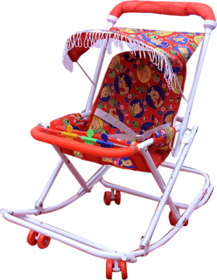 

Abasr 2-in-1 Walker With Parent Rod(Red)