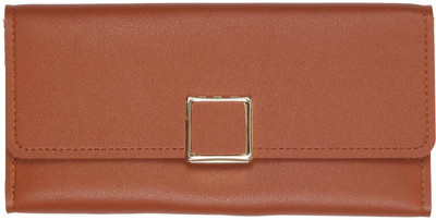 

aaradhya creations Women Casual Brown Artificial Leather Wallet(10 Card Slots)