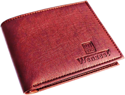 

Wenzest Men Brown Artificial Leather Wallet(10 Card Slots)
