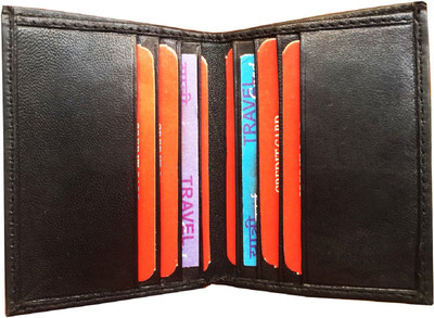 

Poland Boys Black Genuine Leather Card Holder(10 Card Slots), New-design