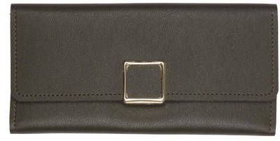 

aaradhya creations Women Casual Grey Artificial Leather Wallet(10 Card Slots), Black