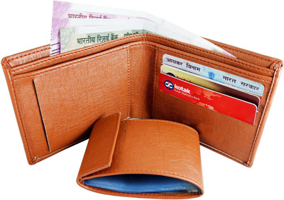 

pocket bazar Boys Tan Artificial Leather Wallet(6 Card Slots)