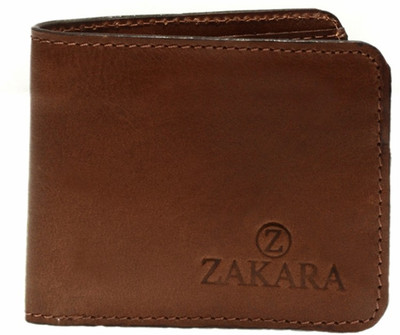 

Zakara Men Brown Genuine Leather Wallet(3 Card Slots)