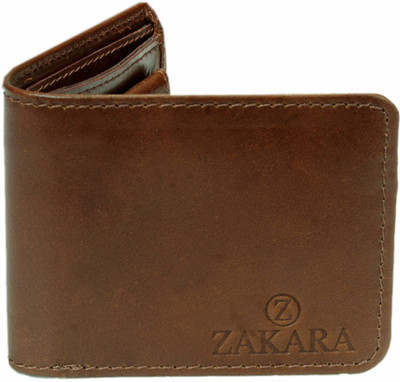 

Zakara Men Brown Genuine Leather Wallet(3 Card Slots)