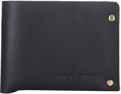 

Hidestitch Men Blue Genuine Leather Wallet(4 Card Slots), Navy blue-04