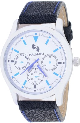 KAJARU K- 33 WHITE DIAL MODISH Watch  - For Men   Watches  (KAJARU)