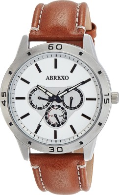 Abrexo Abx0163-Grey Tan Gents Suitable Formal Stylish Tycoon Series Watch  - For Men   Watches  (Abrexo)