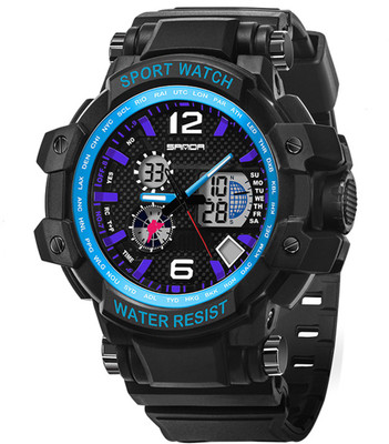 Sanda 0729 Dual Display Wrist watch Analog-Digital Sport Watch - For Men