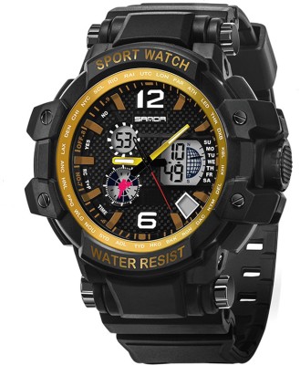 Sanda 0729 Dual Display Wrist watches Analog- Watch  - For Men   Watches  (Sanda)