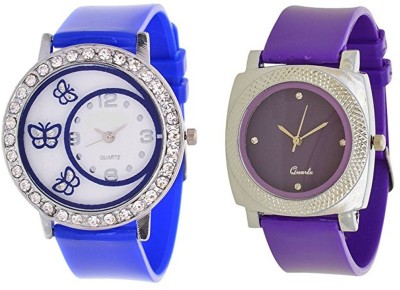 LEBENSZEIT Stylish ButterFly Blue Purple Dial Multicolor Latest Combo Watch For Women And Girls Watch  - For Girls   Watches  (LEBENSZEIT)