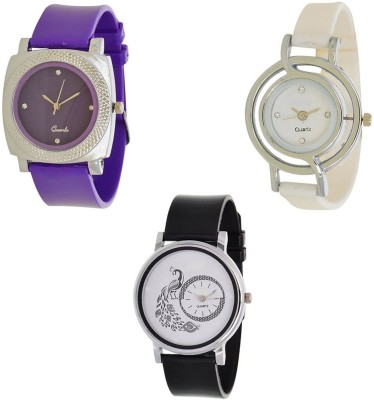 LEBENSZEIT New Stylish Multicolor Latest Pack Of 3 Watch Combo For Women And Girls Watch  - For Girls   Watches  (LEBENSZEIT)