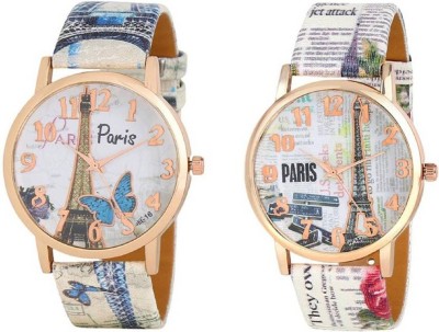PMAX Effil tower new original PARIS Dial Multicolour Leather Strap for girls and women Watch  - For Women   Watches  (PMAX)