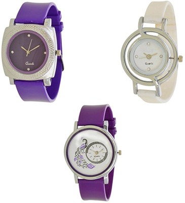 ReniSales New Stylish Multicolor Pack Of 3 Watch Combo For Women And Girls Watch  - For Girls   Watches  (ReniSales)