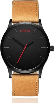 Lorenz MK-1049A Bestselling Causal Fit Slim Design Black Dial Men's & Boy's Analog watch (Brown) Watch  - For Men   Watches  (Lorenz)