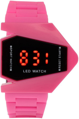 View Nubela Pink Color Rocket Shape Digital Led Watch  - For Boys Wrist Watches Price Online(NUBELA)