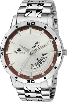 Gesture 95- WH-MR-DD-CH Day And Date Watch  - For Men   Watches  (Gesture)