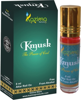 KAZIMA K Musk Rollon Attar 8 ML - Pure Natural Perfume for Unisex Floral Attar(Floral)