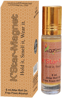 

KAZIMA K'Star Magnet Rollon Attar 8 ML - Pure Natural Perfume for Unisex Floral Attar(Floral)