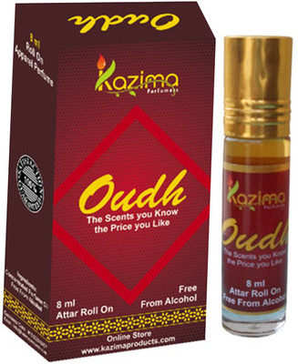 

KAZIMA Oudh Rollon Attar 8 ML - Pure Natural Perfume for Unisex Floral Attar(Floral)
