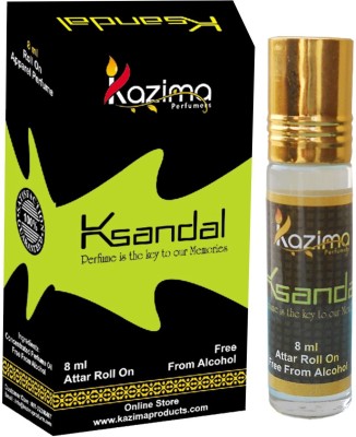 Kazima Sandal Rollon Attar 8 ML - Pure Natural Perfume for Unisex Floral Attar(Floral)