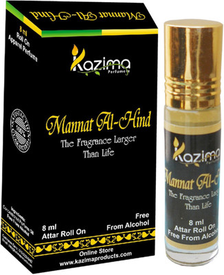 

KAZIMA Mannat-Al-Hind Rollon Attar 8 ML - Pure Natural Perfume for Unisex Floral Attar(Floral)