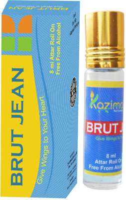 

KAZIMA Brut Jean Rollon Attar 8 ML - Pure Natural Perfume for Unisex Floral Attar(Floral)