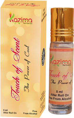 

KAZIMA Touch of Scent Attar 8 ML - Pure Natural Perfume for Unisex Floral Attar(Floral)