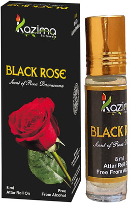 

KAZIMA Black Rose Rollon Attar 8 ML - Pure Natural Perfume for Unisex Floral Attar(Floral)