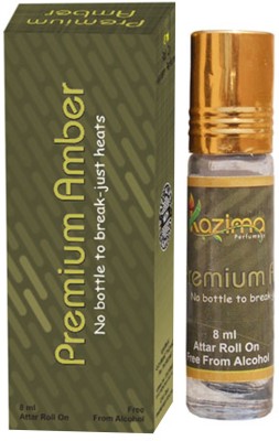 

KAZIMA Premium Amber Rollon Attar 8 ML - Pure Natural Perfume for Unisex Floral Attar(Floral)