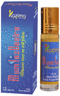 

KAZIMA Mumtaz Desire Rollon Attar 8 ML - Pure Natural Perfume for Unisex Floral Attar(Floral)