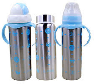 

N&M Baby steel feeding bottle - 180 ml(Silver)
