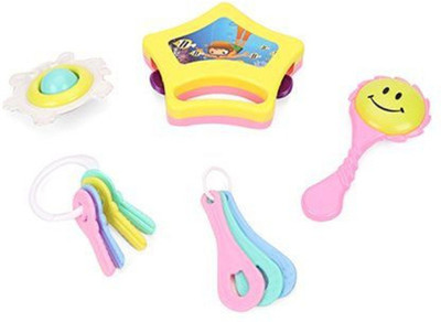 

Ratnas LITTLE DOLL RATTLE SET 5pcs. Rattle(Multicolor)