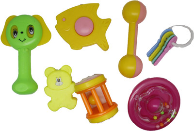 

Ratnas BABY LOVELY 7 PCS. Rattle(Multicolor)