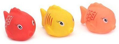 

Ratnas SQUEEZY TOYS FISH 3PCS. Rattle(Multicolor)