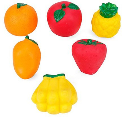 

Ratnas SQUEEZY TOYS FRUIT 6PCS. Rattle(Multicolor)
