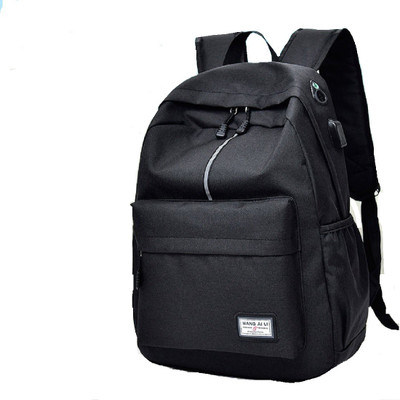 

Aeoss backpack autumn and winter new fashion men and women student bags USB outdoor leisure travel bag 20 L Backpack(Black)