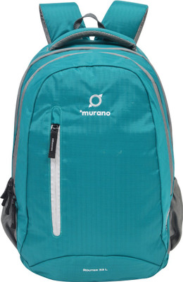 

Murano Green Color Water Resistance 33 L Laptop Backpack(Green), White