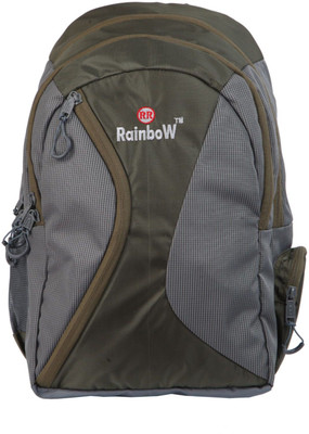 

RR RAINBOW STAR LIGHT 25 L Backpack(Green, Grey), Gray;mehendi