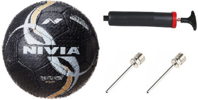 Nivia Combo of 3, Street Football , Pump, and Two Needle Football - Size: 5(Pack of 1, Multicolor) available at flipkart for Rs.920