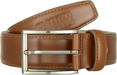 

Kim Jagger Men Tan Genuine Leather Belt