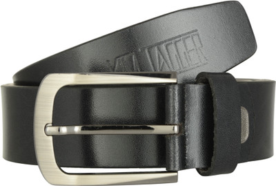 

Kim Jagger Men Black Genuine Leather Belt, Black2