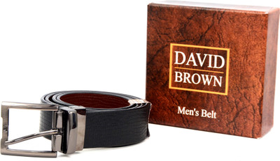 

David Brown Men Formal Black Genuine Leather Belt