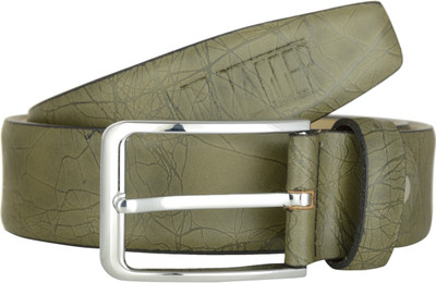 

Kim Jagger Men Green Genuine Leather Belt